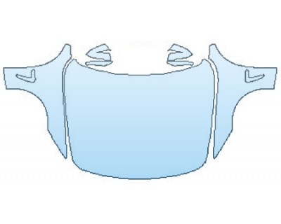 PAINT PROTECTION KIT - 2016 BMW 4 SERIES COUPE 435I XDRIVE FULL HOOD(WRAPPED EDGES) FENDERS MIRRORS - PRECUT PPF CLEAR BRA WRAP