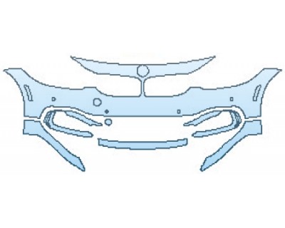 PAINT PROTECTION KIT - 2016 BMW 4 SERIES COUPE 435I XDRIVE BUMPER (5 PIECE) - PRECUT PPF CLEAR BRA WRAP