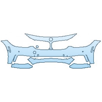 Precut PPF Kit – Clear Bra Paint Protection Film PAINT PROTECTION KIT - 2016 BMW 4 SERIES GRAN COUPE 428I M SPORT BUMPER WITH SENSORS - PRECUT PPF CLEAR BRA WRAP