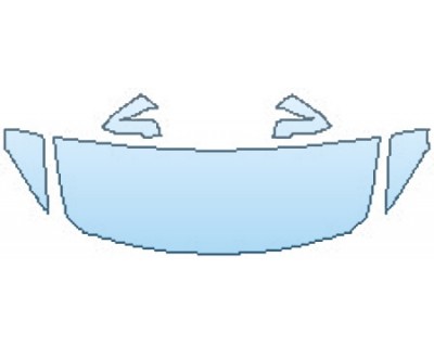 PAINT PROTECTION KIT - 2016 BMW 4 SERIES GRAN COUPE 435I HOOD(24 INCH) FENDERS MIRRORS - PRECUT PPF CLEAR BRA WRAP