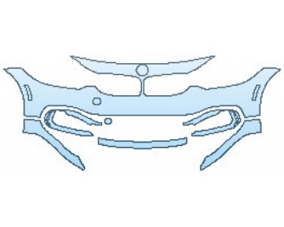 PAINT PROTECTION KIT - 2016 BMW 4 SERIES GRAN COUPE 435I BUMPER (6 PIECE) - PRECUT PPF CLEAR BRA WRAP