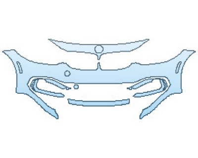 PAINT PROTECTION KIT - 2016 BMW 4 SERIES GRAN COUPE 435I BUMPER (5 PIECE) - PRECUT PPF CLEAR BRA WRAP