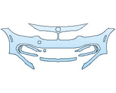 PAINT PROTECTION KIT - 2016 BMW 4 SERIES GRAN COUPE 435I BUMPER (4 PIECE) - PRECUT PPF CLEAR BRA WRAP