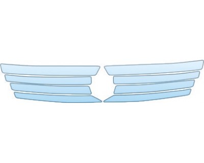 PAINT PROTECTION KIT - 2005 MERCEDES-BENZ C-CLASS COUPE COUPE GRILLE KIT - PRECUT PPF CLEAR BRA WRAP