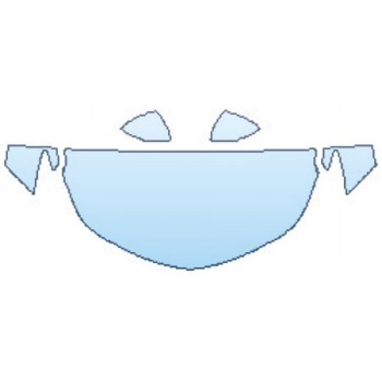 PAINT PROTECTION KIT - 2017 CHEVROLET CRUZE LS HOOD(30 INCH WRAPPED EDGES) FENDERS MIRRORS - PRECUT PPF CLEAR BRA WRAP