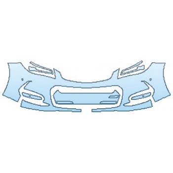 PAINT PROTECTION KIT - 2016 CHEVROLET SS BUMPER WITH SENSORS - PRECUT PPF CLEAR BRA WRAP