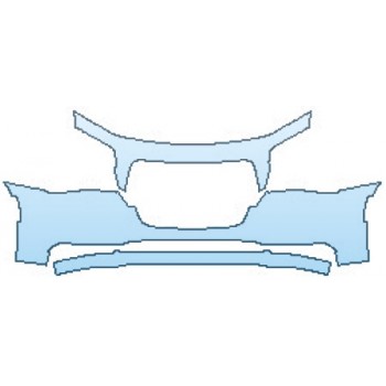 PAINT PROTECTION KIT - 2016 CHRYSLER 300 ANNIVERSARY EDITION BUMPER (3 PIECE) - PRECUT PPF CLEAR BRA WRAP