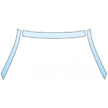 PAINT PROTECTION KIT - 2016 FIAT 500 1957 EDITION ROOF A-PILLARS - PRECUT PPF CLEAR BRA WRAP