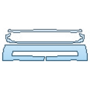 PAINT PROTECTION KIT - 2016 FIAT 500L URBANA GRILLE - PRECUT PPF CLEAR BRA WRAP