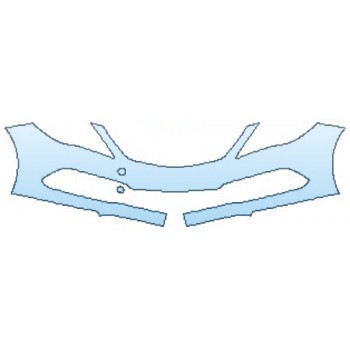 PAINT PROTECTION KIT - 2016 HYUNDAI AZERA BASE BUMPER(1 PIECE) - PRECUT PPF CLEAR BRA WRAP