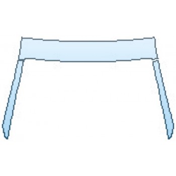 PAINT PROTECTION KIT - 2016 LAMBORGHINI HURACAN LP580-2 ROOF(3 PIECE) A-PILLARS - PRECUT PPF CLEAR BRA WRAP