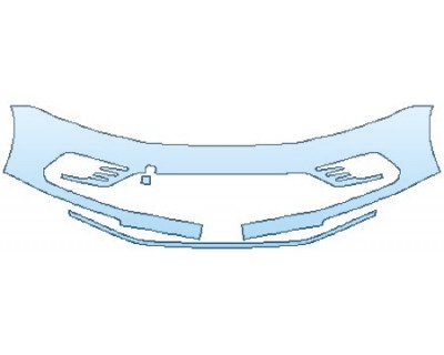 PAINT PROTECTION KIT - 2016 VOLKSWAGEN JETTA GLI 2.0T BUMPER (2 PIECE) - PRECUT PPF CLEAR BRA WRAP