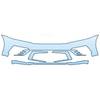 PAINT PROTECTION KIT - 2016 VOLKSWAGEN PASSAT R-LINE BUMPER - PRECUT PPF CLEAR BRA WRAP