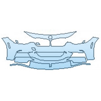 PAINT PROTECTION KIT - 2018 BMW 3 SERIES 328D SEDAN M SPORT BUMPER(M PERFORMANCE PKG) - PRECUT PPF CLEAR BRA WRAP