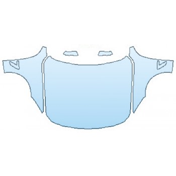 PAINT PROTECTION KIT - 2017 BMW 3 SERIES 330I XDRIVE GRAN TURISMO LUXURY PKG FULL HOOD(WRAPPED EDGES) FENDERS MIRRORS - PRECUT PPF CLEAR BRA WRAP