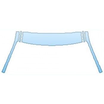 PAINT PROTECTION KIT - 2017 BMW 3 SERIES 330I XDRIVE SEDAN BASE ROOF A-PILLARS - PRECUT PPF CLEAR BRA WRAP