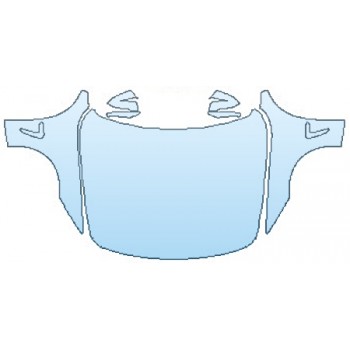 PAINT PROTECTION KIT - 2017 BMW 4 SERIES 430I COUPE BASE FULL HOOD(WRAPPED EDGES) FENDERS MIRRORS - PRECUT PPF CLEAR BRA WRAP