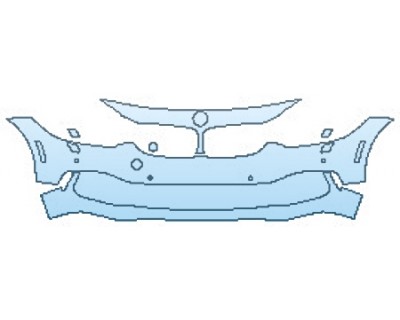 2017 BMW 4 SERIES 430I COUPE LUXURY PKG Bumper With Sensors and Washers(3 Piece)
