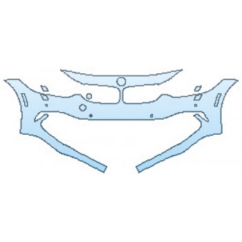 2017 BMW 4 SERIES 430I COUPE LUXURY PKG Bumper With Sensors and Washers(1 Piece)