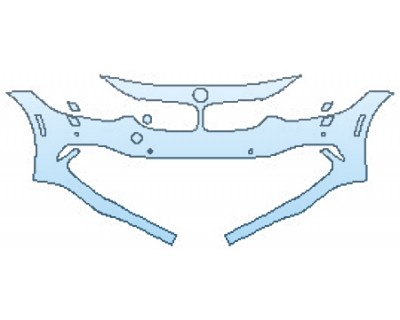 2017 BMW 4 SERIES 430I COUPE LUXURY PKG Bumper With Sensors and Washers(1 Piece)