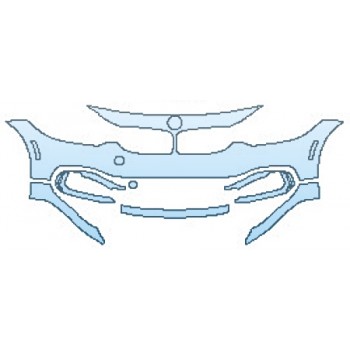 PAINT PROTECTION KIT - 2017 BMW 4 SERIES 430I GRAN COUPE BASE BUMPER(6 PIECE) - PRECUT PPF CLEAR BRA WRAP