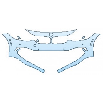 Precut PPF Kit – Clear Bra Paint Protection Film PAINT PROTECTION KIT - 2017 BMW 4 SERIES 430I GRAN COUPE LUXURY PKG BUMPER WITH SENSORS(1 PIECE) - PRECUT PPF CLEAR BRA WRAP