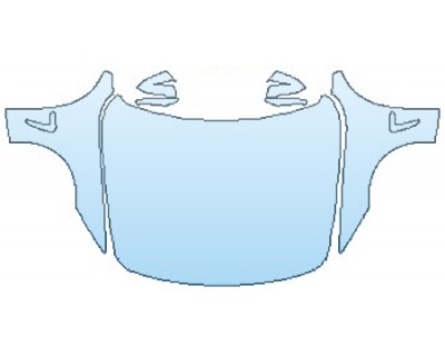 PAINT PROTECTION KIT - 2017 BMW 4 SERIES 430I XDRIVE COUPE BASE FULL HOOD(WRAPPED EDGES) FENDERS MIRRORS - PRECUT PPF CLEAR BRA WRAP