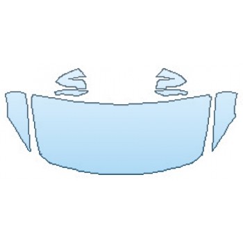 PAINT PROTECTION KIT - 2017 BMW 4 SERIES 430I XDRIVE COUPE BASE FULL HOOD(30 INCH WRAPPED EDGES) FENDERS MIRRORS - PRECUT PPF CLEAR BRA WRAP