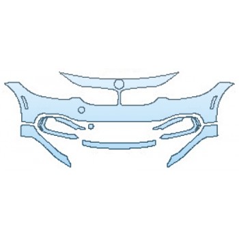 PAINT PROTECTION KIT - 2017 BMW 4 SERIES 430I XDRIVE COUPE BASE BUMPER(6 PIECE) - PRECUT PPF CLEAR BRA WRAP