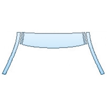 PAINT PROTECTION KIT - 2017 BMW 4 SERIES 430I XDRIVE COUPE BASE ROOF A-PILLARS - PRECUT PPF CLEAR BRA WRAP