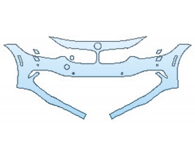 2017 BMW 4 SERIES 430I XDRIVE COUPE LUXURY PKG Bumper With Sensors and Washers(1 Piece)