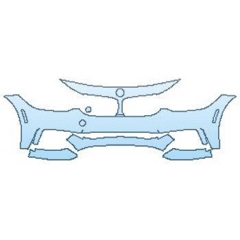 Precut PPF Kit – Clear Bra Paint Protection Film PAINT PROTECTION KIT - 2017 BMW 4 SERIES 430I XDRIVE GRAN COUPE M SPORT BUMPER - PRECUT PPF CLEAR BRA WRAP