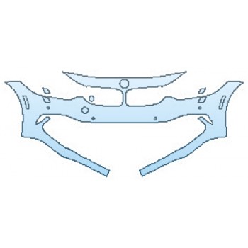 2017 BMW 4 SERIES 440I COUPE LUXURY PKG Bumper With Sensors and Washers(1 Piece)