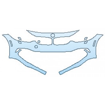 Precut PPF Kit – Clear Bra Paint Protection Film PAINT PROTECTION KIT - 2017 BMW 4 SERIES 440I XDRIVE GRAN COUPE LUXURY PKG BUMPER WITH WASHERS(1 PIECE) - PRECUT PPF CLEAR BRA WRAP