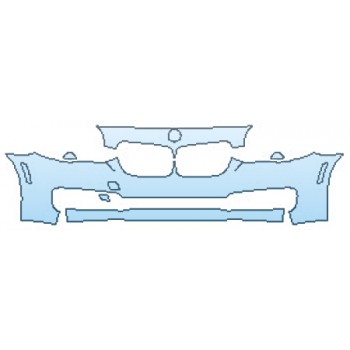 Precut PPF Kit – Clear Bra Paint Protection Film PAINT PROTECTION KIT - 2017 BMW 5 SERIES 528I SEDAN BASE BUMPER(3 PIECE) - PRECUT PPF CLEAR BRA WRAP