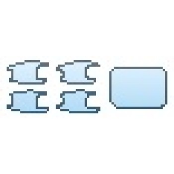 PAINT PROTECTION KIT - 2017 BMW 5 SERIES 528I SEDAN LUXURY LINE DOOR CUPS GAS DOOR - PRECUT PPF CLEAR BRA WRAP