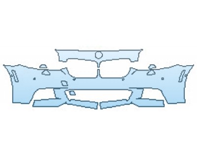 2017 BMW 5 SERIES 528I SEDAN M SPORT Bumper With Washers and Sensors
