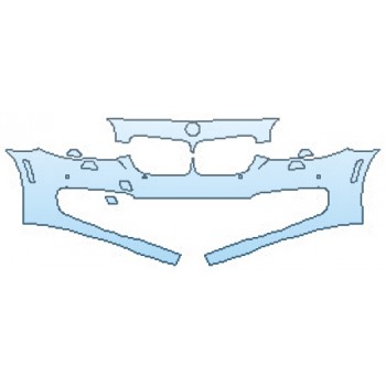 2017 BMW 5 SERIES 535D XDRIVE SEDAN BASE Bumper With Washers and Sensors(2 Piece)