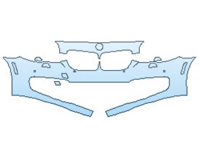 2017 BMW 5 SERIES 535D XDRIVE SEDAN BASE Bumper With Washers and Sensors(2 Piece)