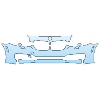 Precut PPF Kit – Clear Bra Paint Protection Film PAINT PROTECTION KIT - 2017 BMW 5 SERIES 535D XDRIVE SEDAN LUXURY LINE BUMPER WITH WASHERS(3 PIECE) - PRECUT PPF CLEAR BRA WRAP