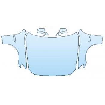 PAINT PROTECTION KIT - 2017 BMW 5 SERIES 535D XDRIVE SEDAN M SPORT FULL HOOD(WRAPPED EDGES) FENDERS MIRRORS - PRECUT PPF CLEAR BRA WRAP