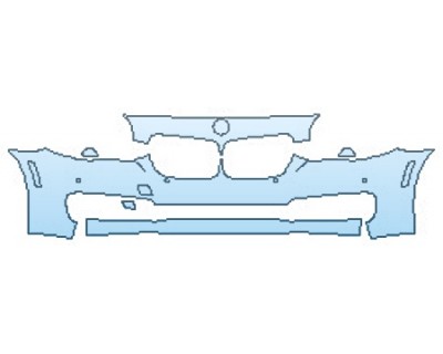 2017 BMW 5 SERIES 535I SEDAN BASE Bumper With Sensors(3 Piece)