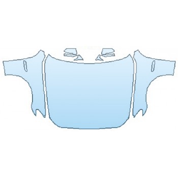 PAINT PROTECTION KIT - 2017 BMW 5 SERIES 535I SEDAN LUXURY LINE FULL HOOD(WRAPPED EDGES) FENDERS MIRRORS - PRECUT PPF CLEAR BRA WRAP