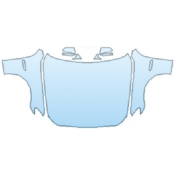 PAINT PROTECTION KIT - 2017 BMW 5 SERIES 535I XDRIVE SEDAN LUXURY LINE FULL HOOD(WRAPPED EDGES) FENDERS MIRRORS - PRECUT PPF CLEAR BRA WRAP