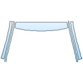 Precut PPF Kit – Clear Bra Paint Protection Film PAINT PROTECTION KIT - 2017 BMW 5 SERIES 535I XDRIVE SEDAN LUXURY LINE ROOF A-PILLARS - PRECUT PPF CLEAR BRA WRAP