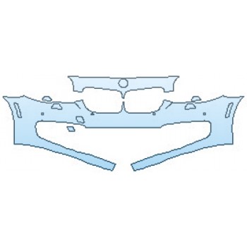 2017 BMW 5 SERIES 550I XDRIVE SEDAN BASE Bumper With Sensors(2 Piece)