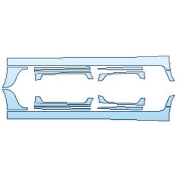 PAINT PROTECTION KIT - 2017 BMW 5 SERIES 550I XDRIVE SEDAN LUXURY LINE ROCKERS - PRECUT PPF CLEAR BRA WRAP