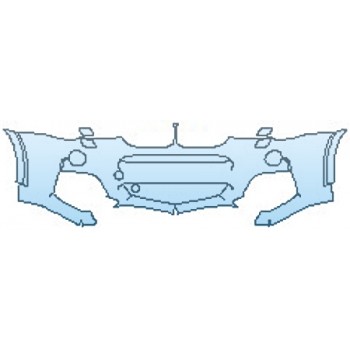 PAINT PROTECTION KIT - 2017 BMW X4 XDRIVE28I M SPORT BUMPER WITH WASHERS - PRECUT PPF CLEAR BRA WRAP