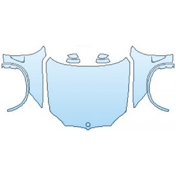 PAINT PROTECTION KIT - 2017 BMW X5 XDRIVE35I M SPORT FULL HOOD(WRAPPED EDGES) FENDERS MIRRORS - PRECUT PPF CLEAR BRA WRAP