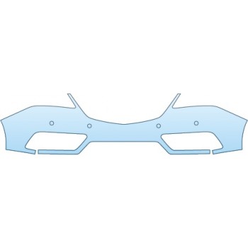 PAINT PROTECTION KIT - 2015 ACURA MDX CVT  BUMPER WITH ADVANCE SENSORS - PRECUT PPF CLEAR BRA WRAP